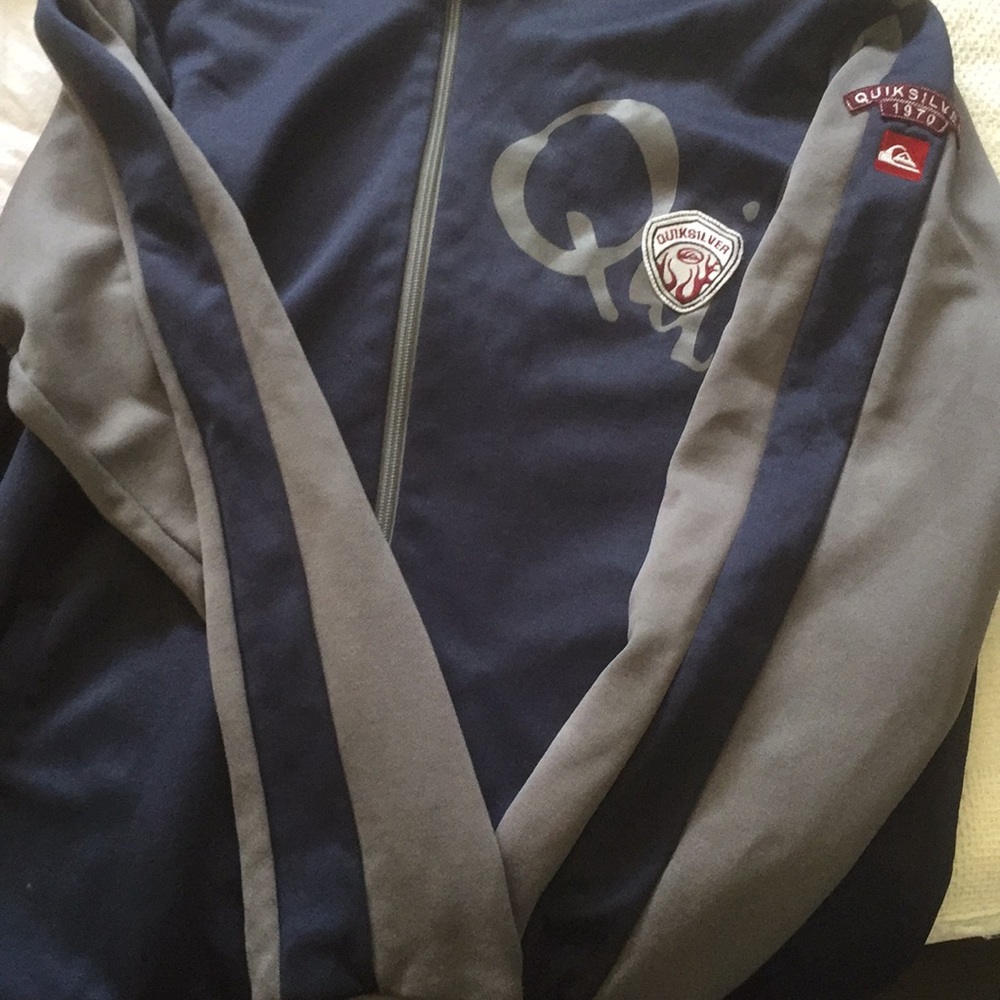 Quicksilver Zip Up Jacket Size Large - image 4